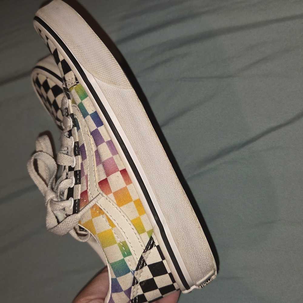 Vans Kids Colorful Checkered Sneakers - Picture 2 of 5